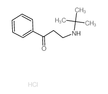1-Propanone,3-[(1,1-dimethylethyl)amino]-1-phenyl-, hydrochloride (1:1)结构式