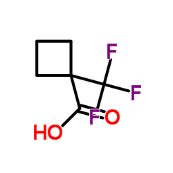 1-(三氟甲基)环丁烷甲酸结构式