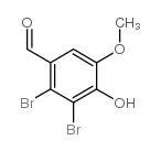 2,3-二溴-4-羟基-5-甲氧基苯甲醛结构式