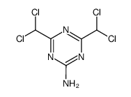4,6-bis-dichloromethyl-[1,3,5]triazin-2-ylamine结构式