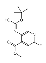 methyl 2-fluoro-5-[(2-methylpropan-2-yl)oxycarbonylamino]pyridine-4-carboxylate Structure