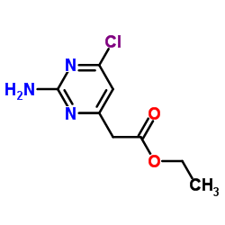 ETHYL 2-(2-AMINO-6-CHLOROPYRIMIDIN-4-YL)ACETATE Structure