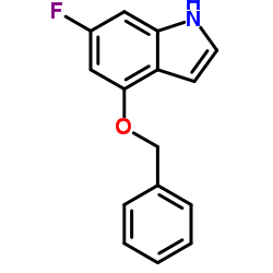 4-苄氧基-6-氟吲唑结构式