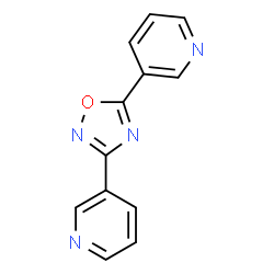 3,5-Bis(3-pyridinyl)-1,2,4-oxadiazole Structure