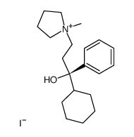 (+-)-alpha-Cyclohexyl-alpha-phenyl-1-pyrrolidinepropanol hydrochloride结构式