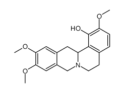 [13aS,(-)]-5,8,13,13a-Tetrahydro-2,10,11-trimethoxy-6H-dibenzo[a,g]quinolizine-1-ol Structure