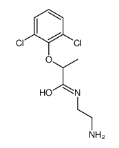 N-(2-氨基乙基)-2-(2,6-二氯苯氧基)丙酰胺结构式