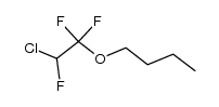 n-butyl 2-chloro-1,1,2-trifluoroethyl ether结构式