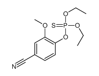 4-diethoxyphosphinothioyloxy-3-methoxybenzonitrile结构式