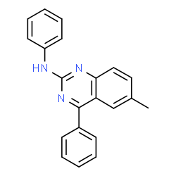 6-methyl-N,4-diphenylquinazolin-2-amine结构式