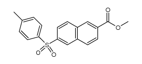 2-methoxycarbonyl-6-(p-tolylsulfonyl)naphthalene结构式