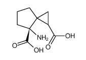 (4R)-(9CI)-4-氨基螺[2.4]庚烷-1,4-二羧酸结构式