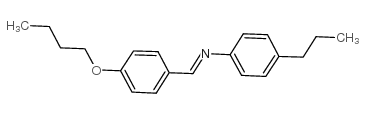 p-丁氧基苄烯-p-丙基苯胺结构式
