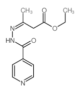 ethyl (3E)-3-(pyridine-4-carbonylhydrazinylidene)butanoate structure
