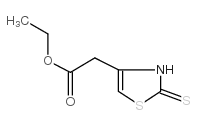2,3-dihydro-2-thioxo-4-thiazoleacetic acid ethyl ester Structure