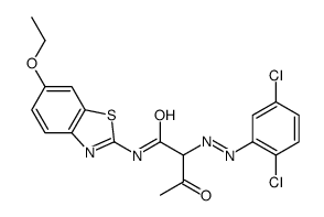 2-[(2,5-二氯苯基)偶氮]-N-(6-乙氧基-2-苯并噻唑基)-3-氧代丁酰胺结构式