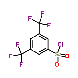 3,5-双(三氟甲基)苯-1-磺酰氯结构式