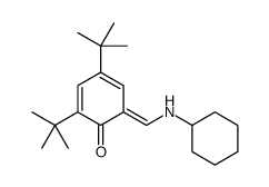 2,4-ditert-butyl-6-[(cyclohexylamino)methylidene]cyclohexa-2,4-dien-1-one结构式