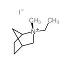 6-ethyl-6-methyl-6-azoniabicyclo[2.2.1]heptane structure