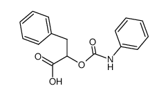 3-phenyl-2-phenylcarbamoyloxy-propionic acid结构式