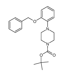 1-tert-butoxycarbonyl-4-(2-(benzyloxy)phenyl)piperazine结构式