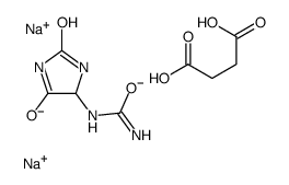 disodium,butanedioate,(2,5-dioxoimidazolidin-4-yl)urea Structure