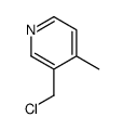 3-(氯甲基)-4-甲基吡啶结构式