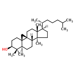 (3β,9β)-9,19-Cyclolanostan-3-ol Structure