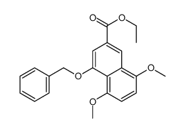 5,8-二甲氧基-4-(苯基甲氧基)-2-萘羧酸乙酯结构式