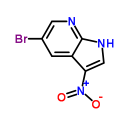 5-溴-3-硝基-1H-吡咯并[2,3-B]吡啶结构式