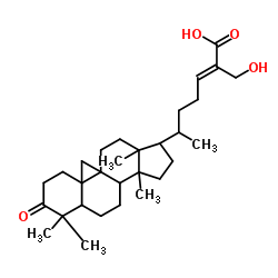 27-HydroxyMangiferonic acid structure