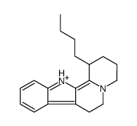 1-butyl-2,3,4,6,7,12-hexahydro-1H-indolo[2,3-a]quinolizin-5-ium Structure