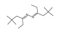 bis-(1-ethyl-3,3-dimethyl-butylidene)-hydrazine结构式