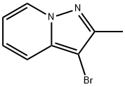 3-溴-2-甲基吡唑并[1,5-A]吡啶结构式