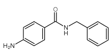 4-氨基-N-苄基苯甲酰胺结构式