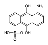 5-amino-9,10-dihydroxyanthracene-1-sulfonic acid结构式