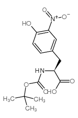 Boc-Tyr(3-NO2)-OH Structure