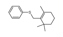 {[(2,6,6-trimethyl-1-cyclohexen-1-yl)methyl]thio}benzene Structure