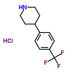4-(4-三氟甲基苯基)-哌啶盐酸盐结构式
