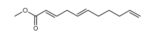 2E,5E,10-undecatrien-1-oic acid methyl ester Structure