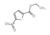 5-硝基-2-噻吩甲酸乙酯结构式