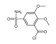 5-(aminosulphonyl)-2,3-dimethoxybenzoyl chloride结构式