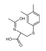 N-乙酰基-S-(3,4-二甲基苯)-L-半胱氨酸结构式