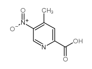 4-甲基-5-硝基吡啶-2-羧酸结构式