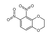 5,6-dinitro-2,3-dihydrobenzo[b][1,4]dioxine结构式