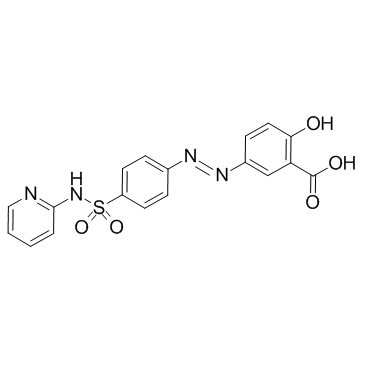 柳氮磺胺吡啶结构式