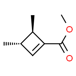 1-Cyclobutene-1-carboxylicacid,3,4-dimethyl-,methylester,trans-(9CI) Structure