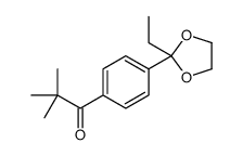 1-[4-(2-ethyl-1,3-dioxolan-2-yl)phenyl]-2,2-dimethylpropan-1-one结构式