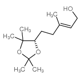 (6S,2E)-6,7-Isopropylidenedioxy-3,7-dimethyl-2-octen-1-ol Structure