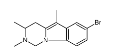 1,2,3,4-Tetrahydro-7-bromo-2,3,5-trimethylpyrimido[1,6-a]indole Structure